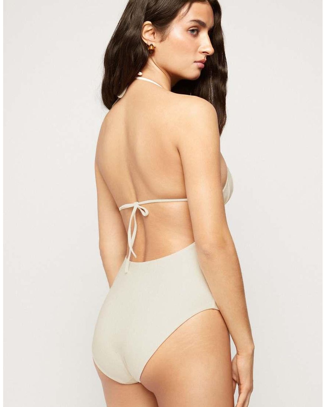 Tezenis Natural Halter Neck Paradise Bay Swimsuit