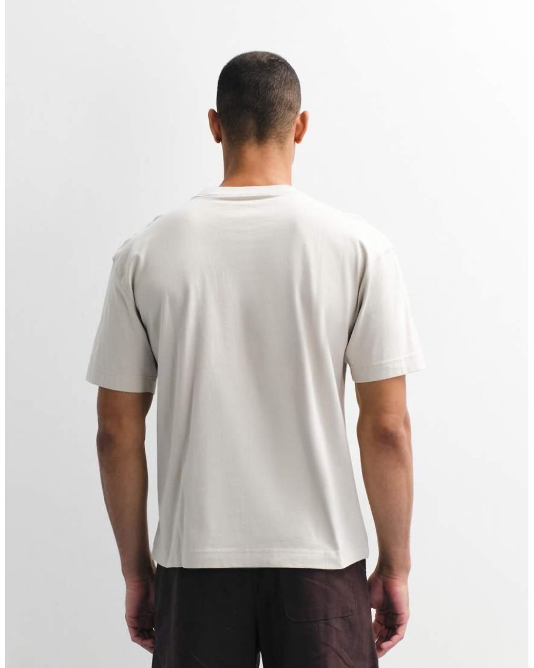 Hollister White Boxy Heavyweight T-shirt for men