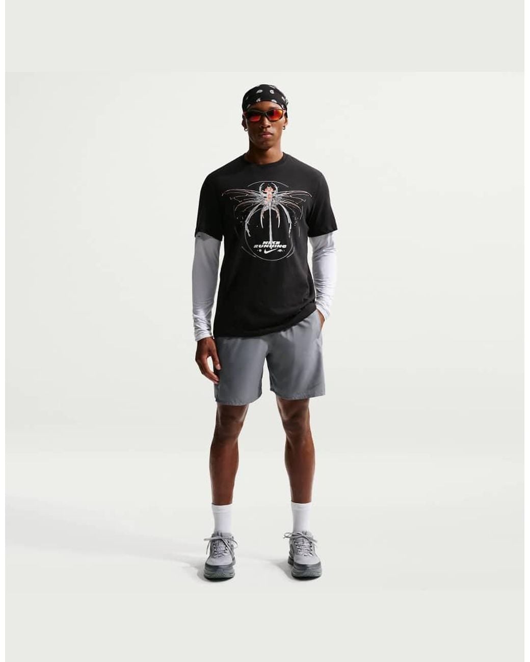 Nike Gray Miler Dri-Fit 7-Inch Unlined Shorts for men
