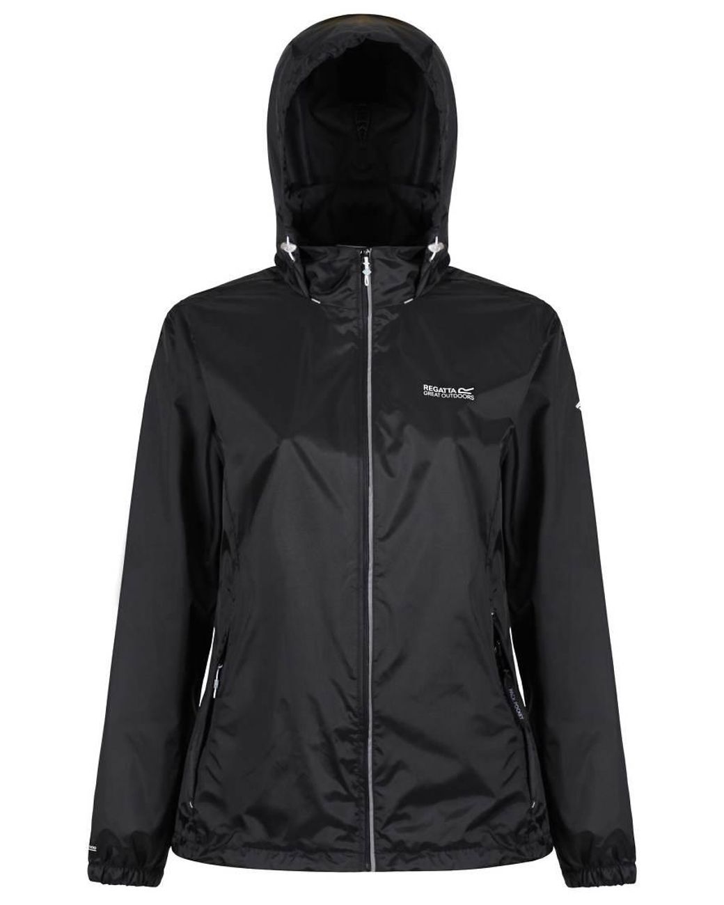 Regatta Black Corinne Iv Waterproof Rainwear Packaway Jacket