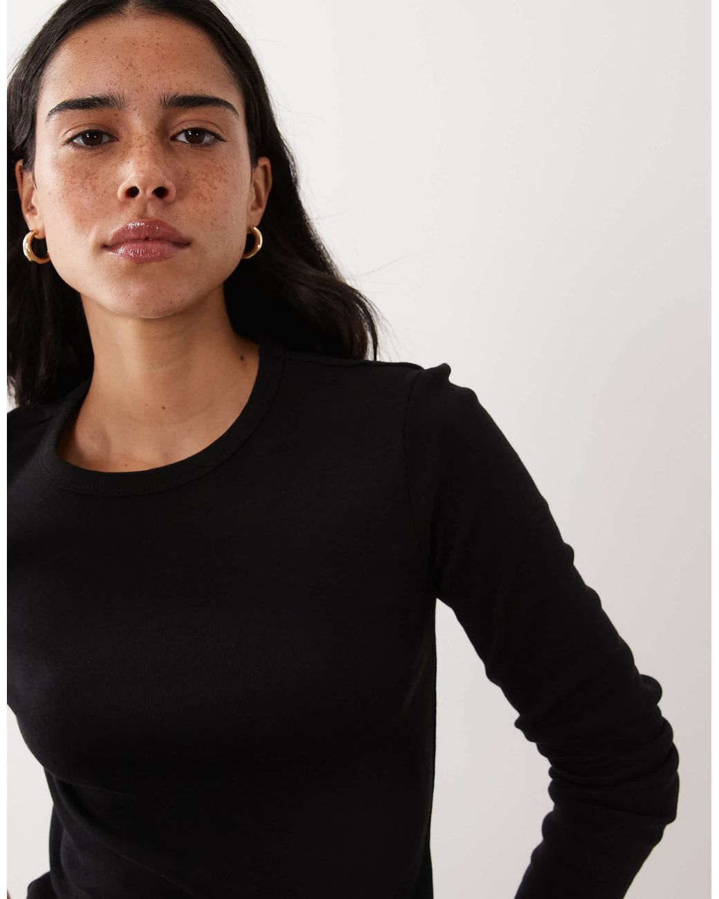 Mango Black Langarmoberteil