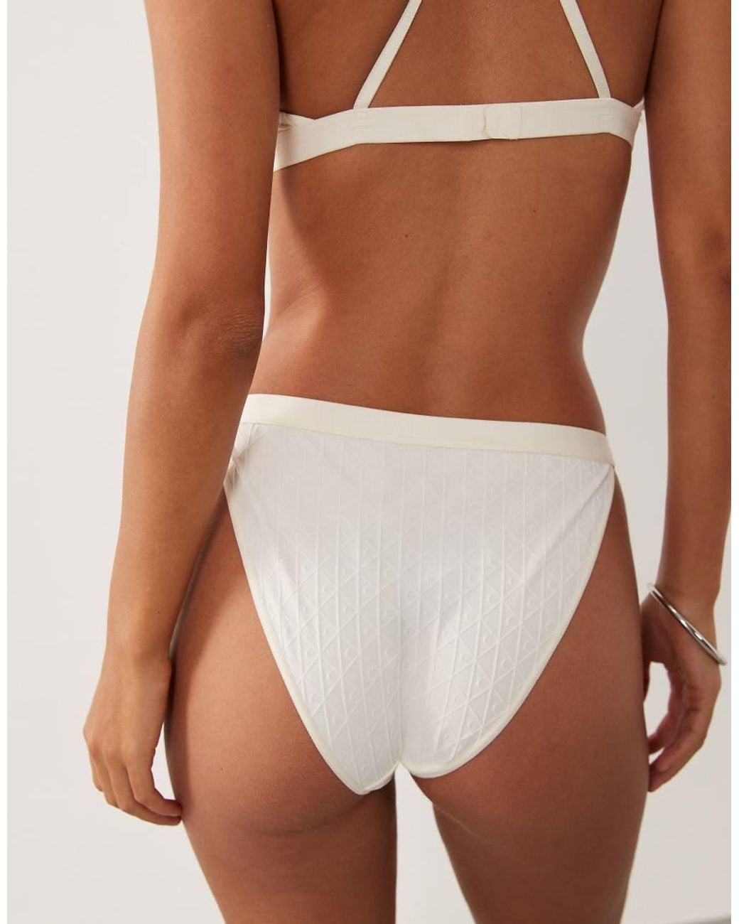 Calvin Klein Brown Embossed Emblem Bikini Briefs