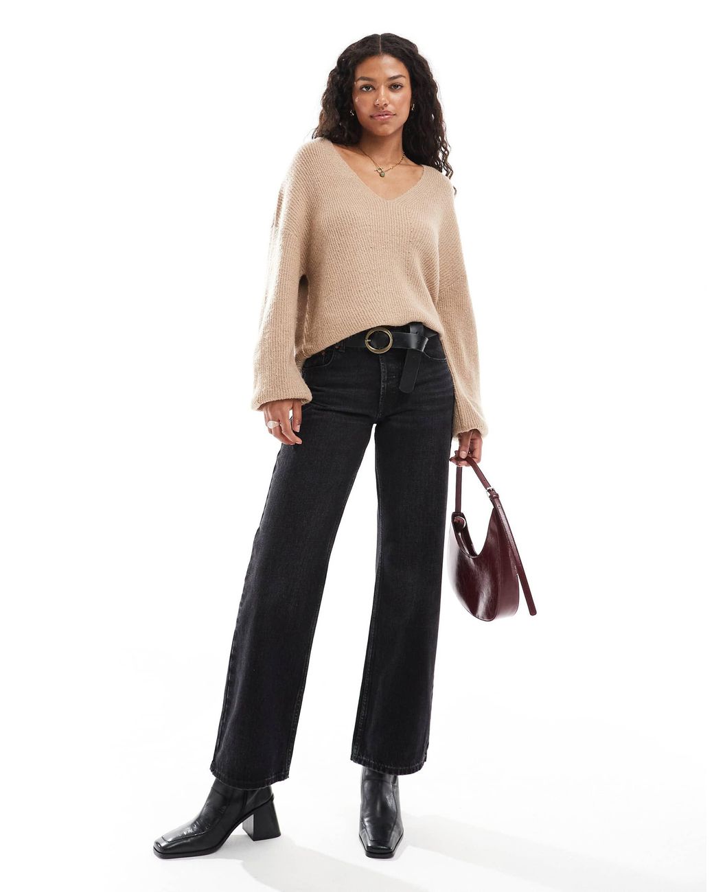 Threadbare Natural – flauschiger, lässiger pullover