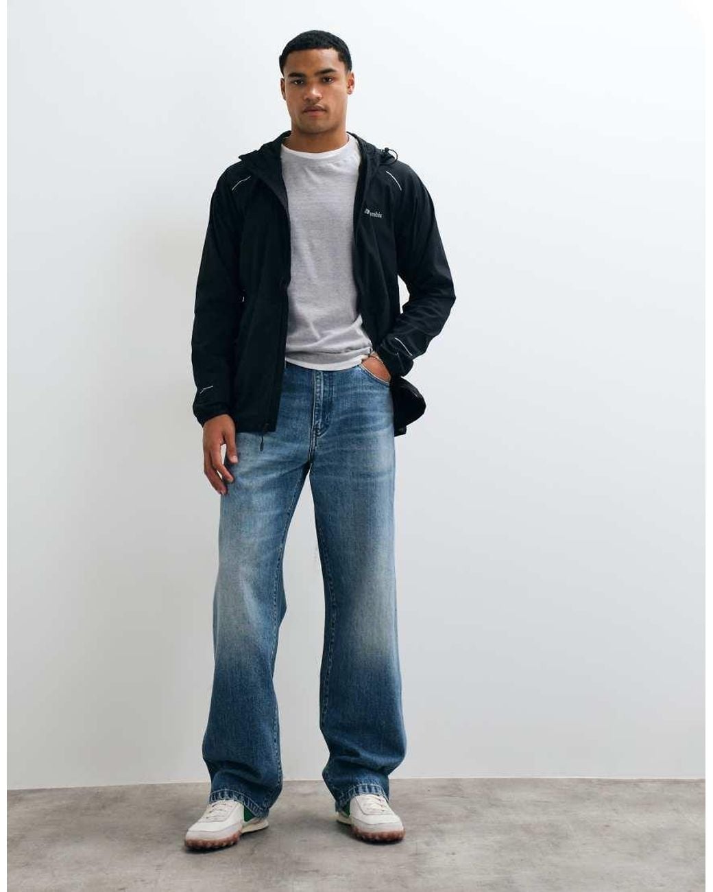 Columbia Blue Tech Ii Full Zip Wind Jacket for men