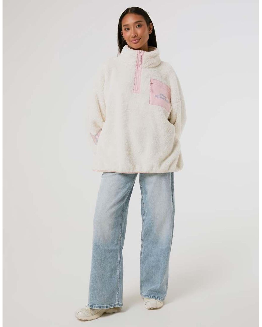 Skinnydip London Natural Disney Castle Fleece Jacket