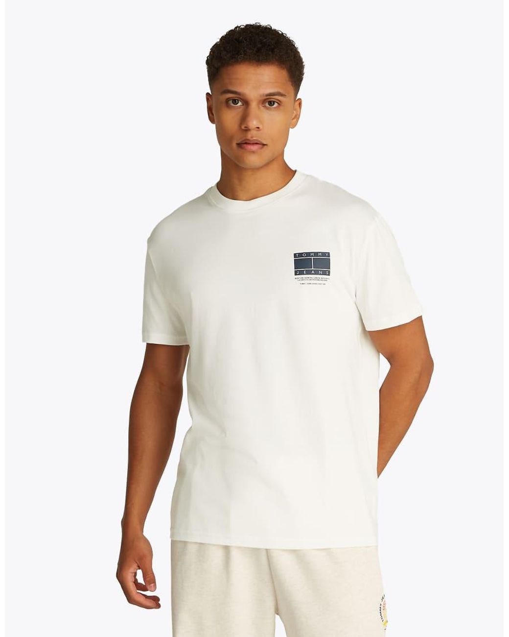 Tommy Hilfiger White Graphic T-shirt for men