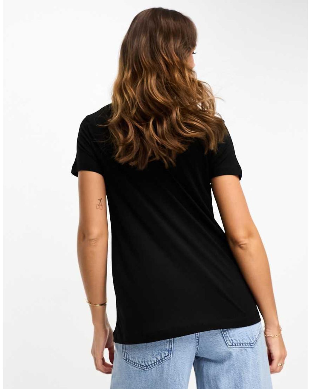ASOS Black Relaxed V-neck T-shirt