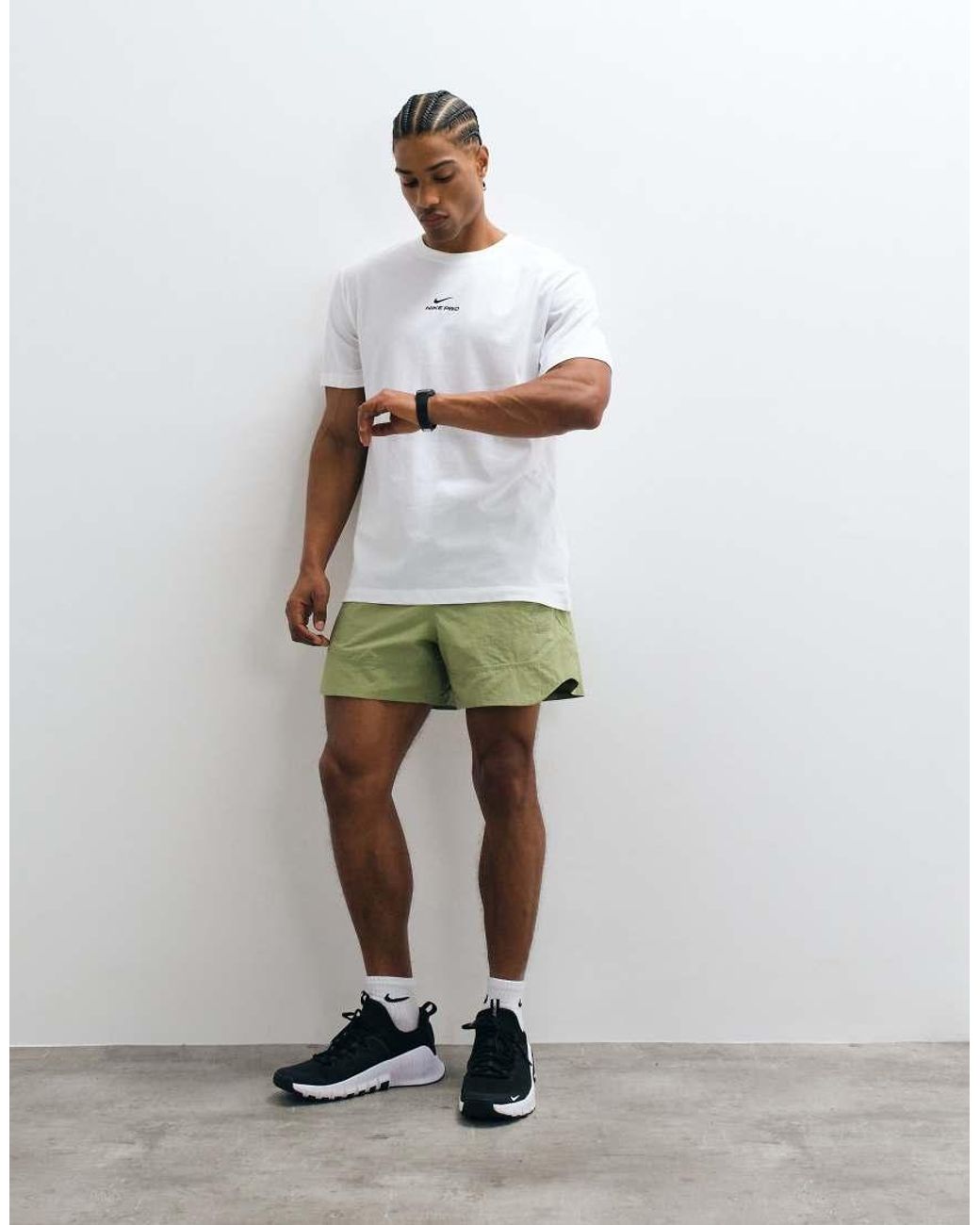 Nike White Pro Dri-Fit T-Shirt for men