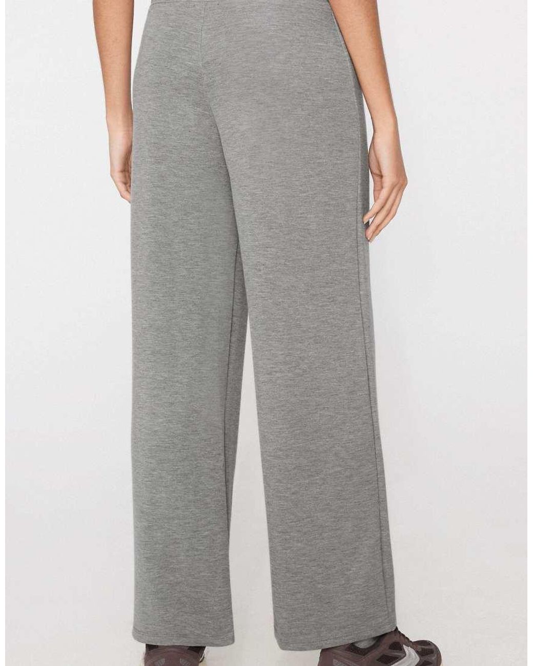 Tezenis Gray Soft Touch Palazzo Trousers