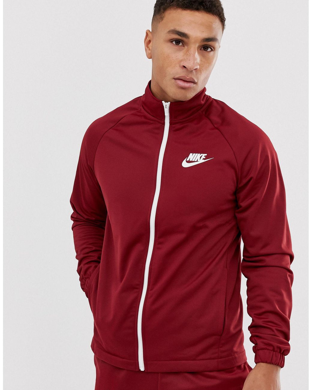 Chándal burdeos con logo Nike de Algodón de color Rojo para hombre | Lyst
