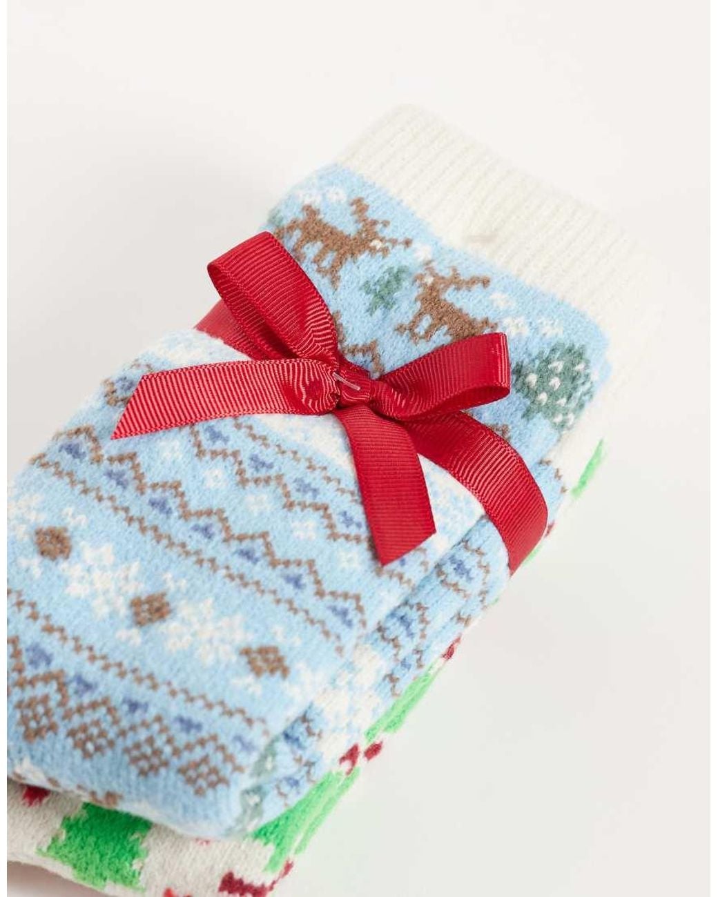 Vero Moda Blue 2 Pack Christmas Socks