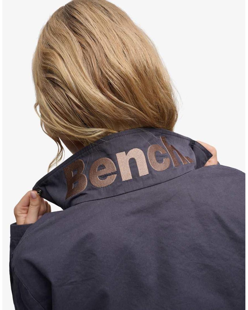 Bench x Superdry & Co Blue High Neck Peached Jacket