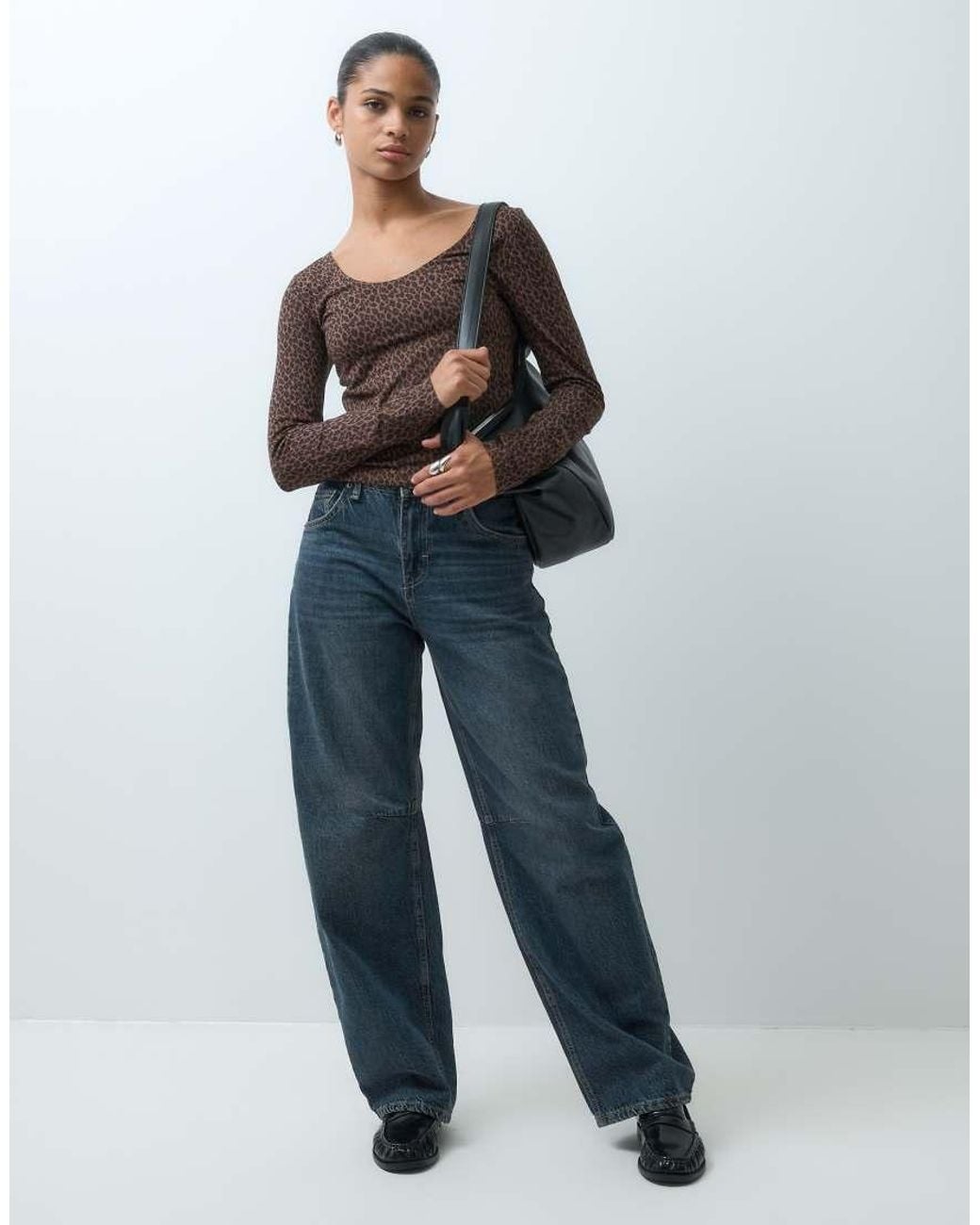 Gap Gray Long Sleeve Close Knit Top