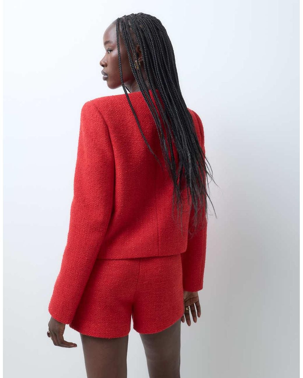 ASOS Tailored High Neck Blazer With Buttons