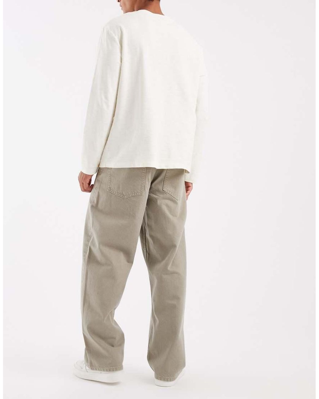 ASOS Natural baggy Jeans for men