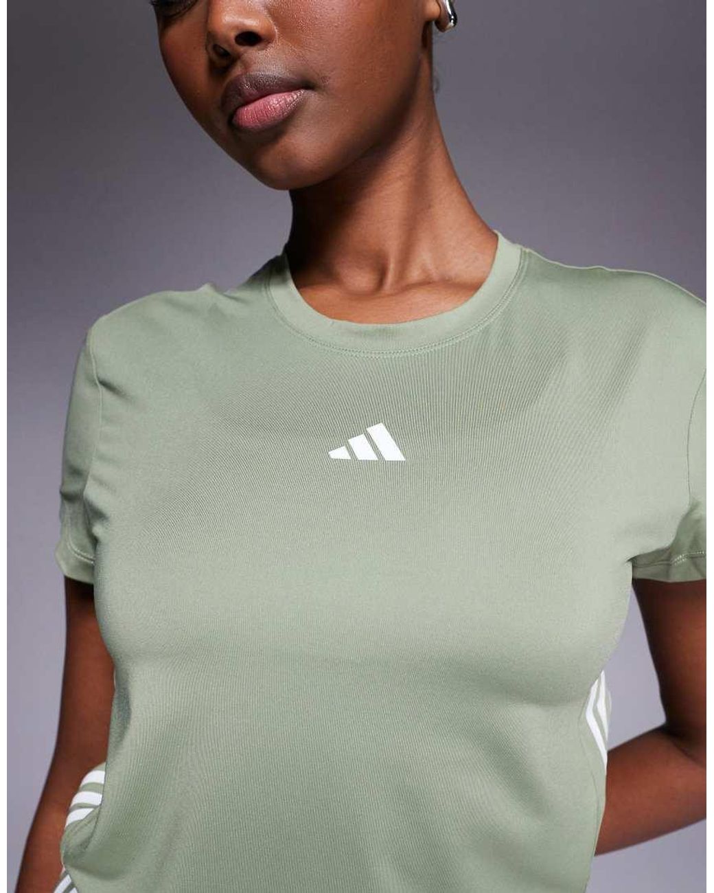 Adidas Originals Gray Adidas Training Hyperglam T-shirt