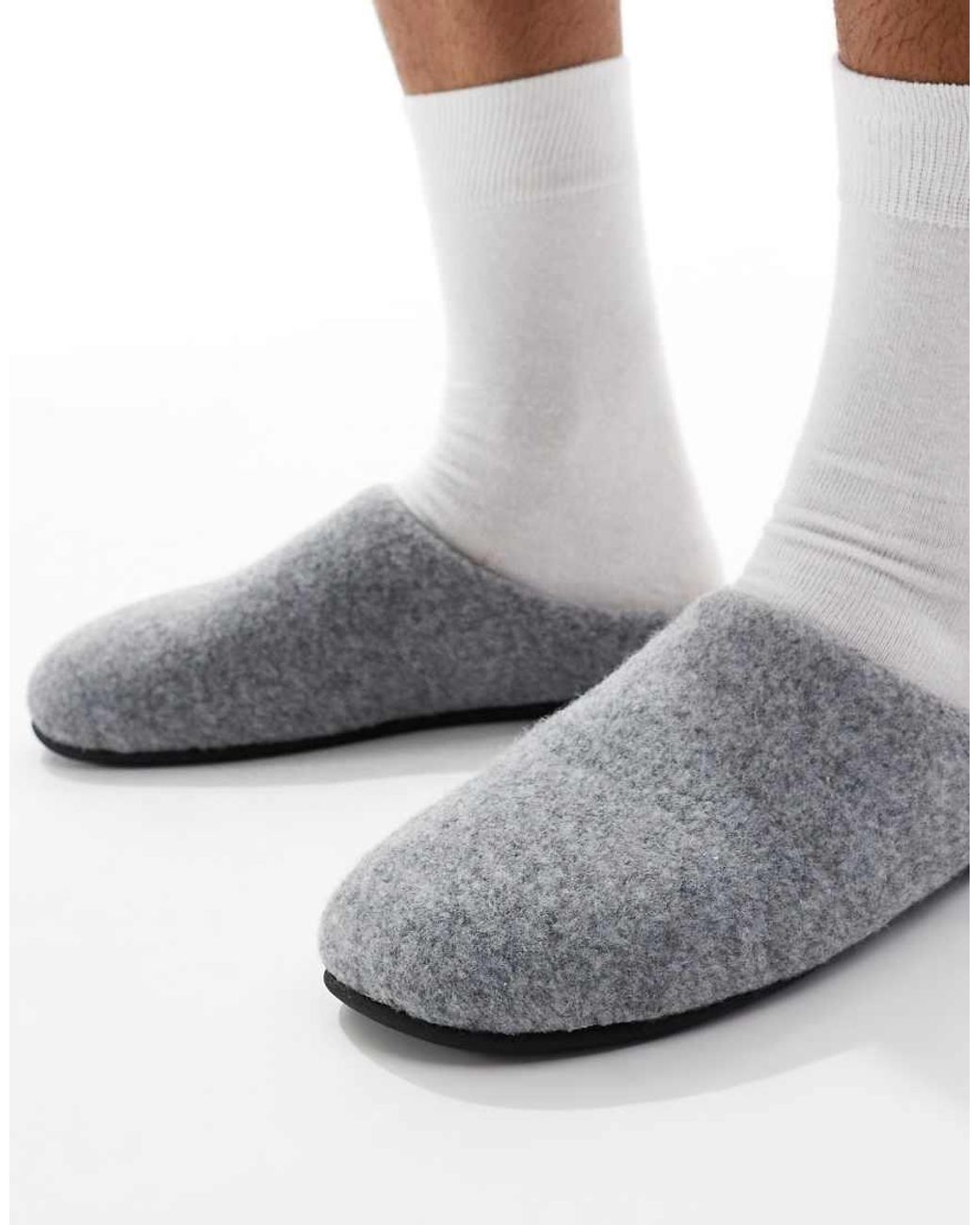 ASOS White Mule Slippers for men