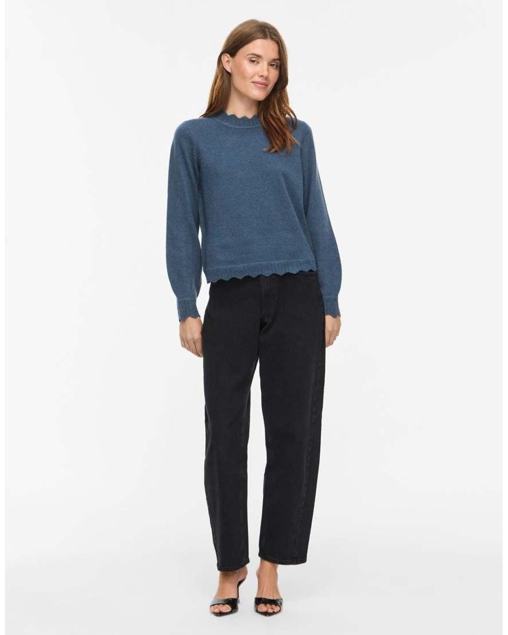 Vila Blue Knitted Pullover