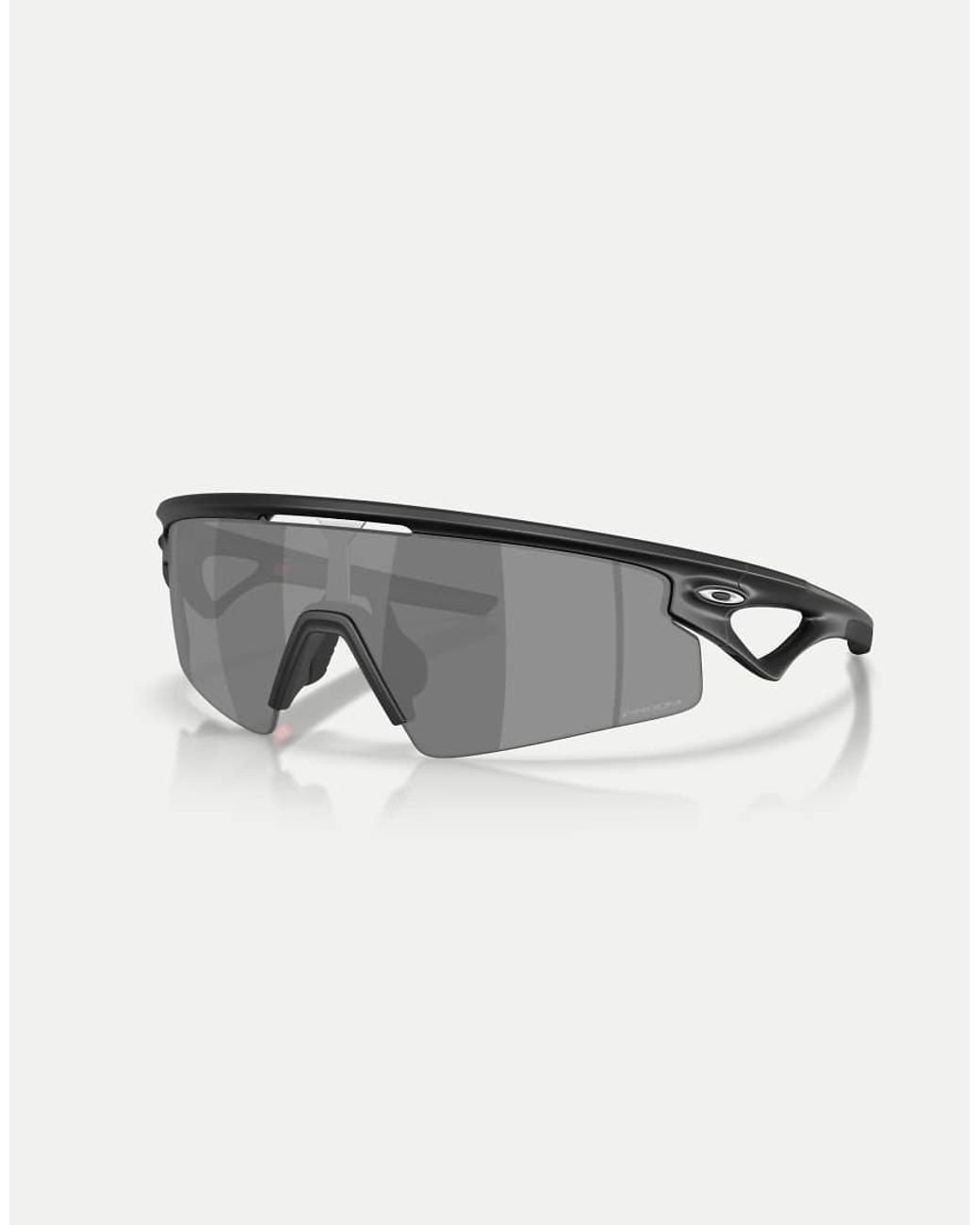 Oakley Gray Sphaera Strike Rectangle Sunglasses With Mirrored Lens