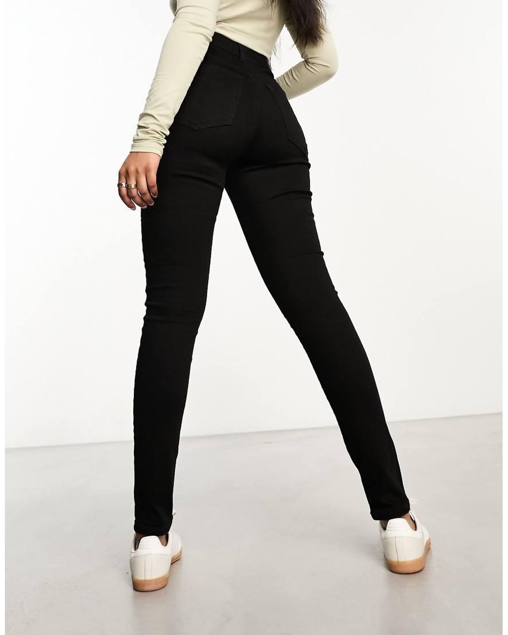 Vero Moda Black Super High Rise Skinny Jean