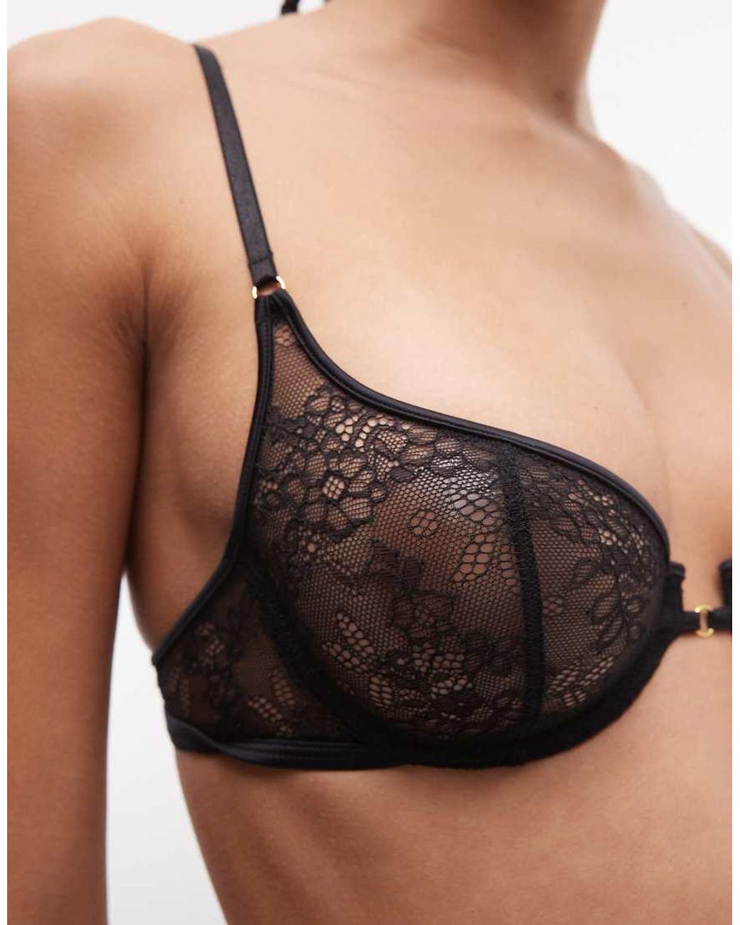 ASOS Black Lana All Over Lace Underwire Bra