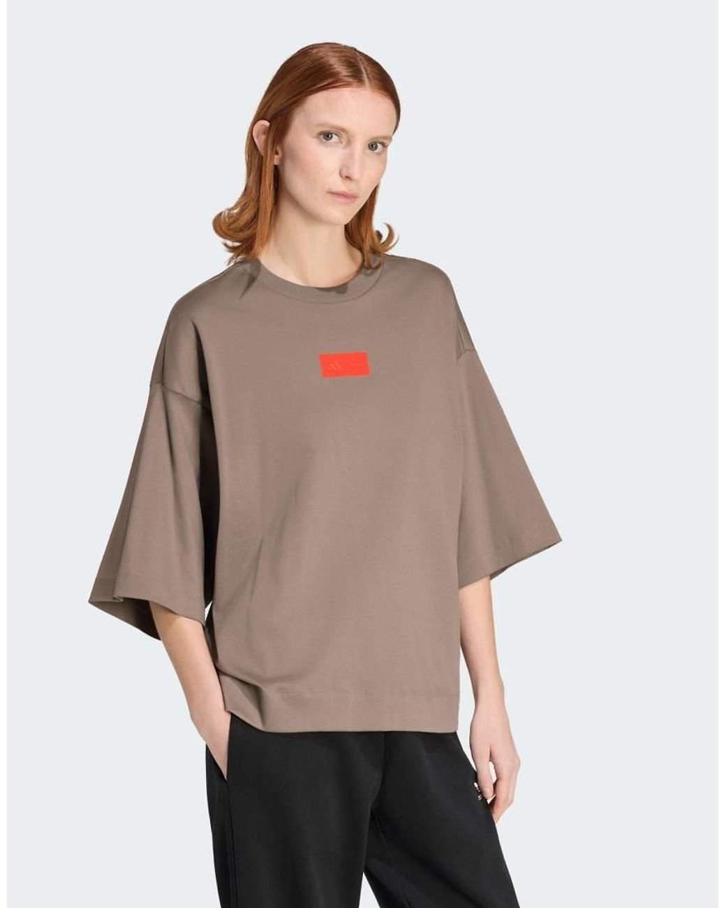 Adidas Originals Natural Audi Formula One Team Elevated Graphic Short Sleeve T-Shirt