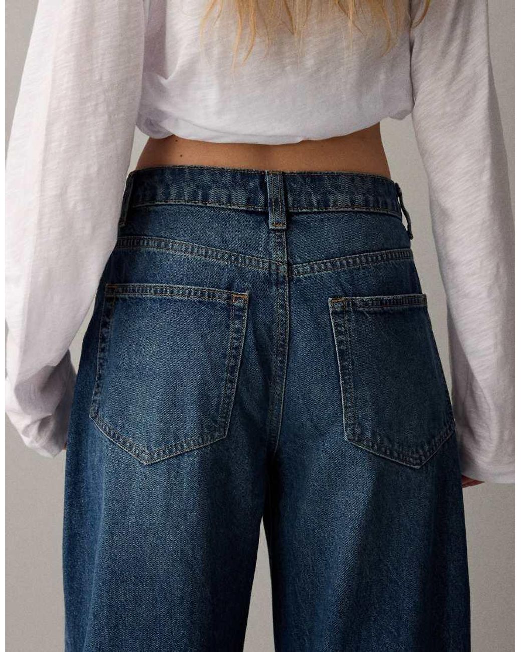 Vaqueros De Corte Barrel Slim De ASOS de color Blue