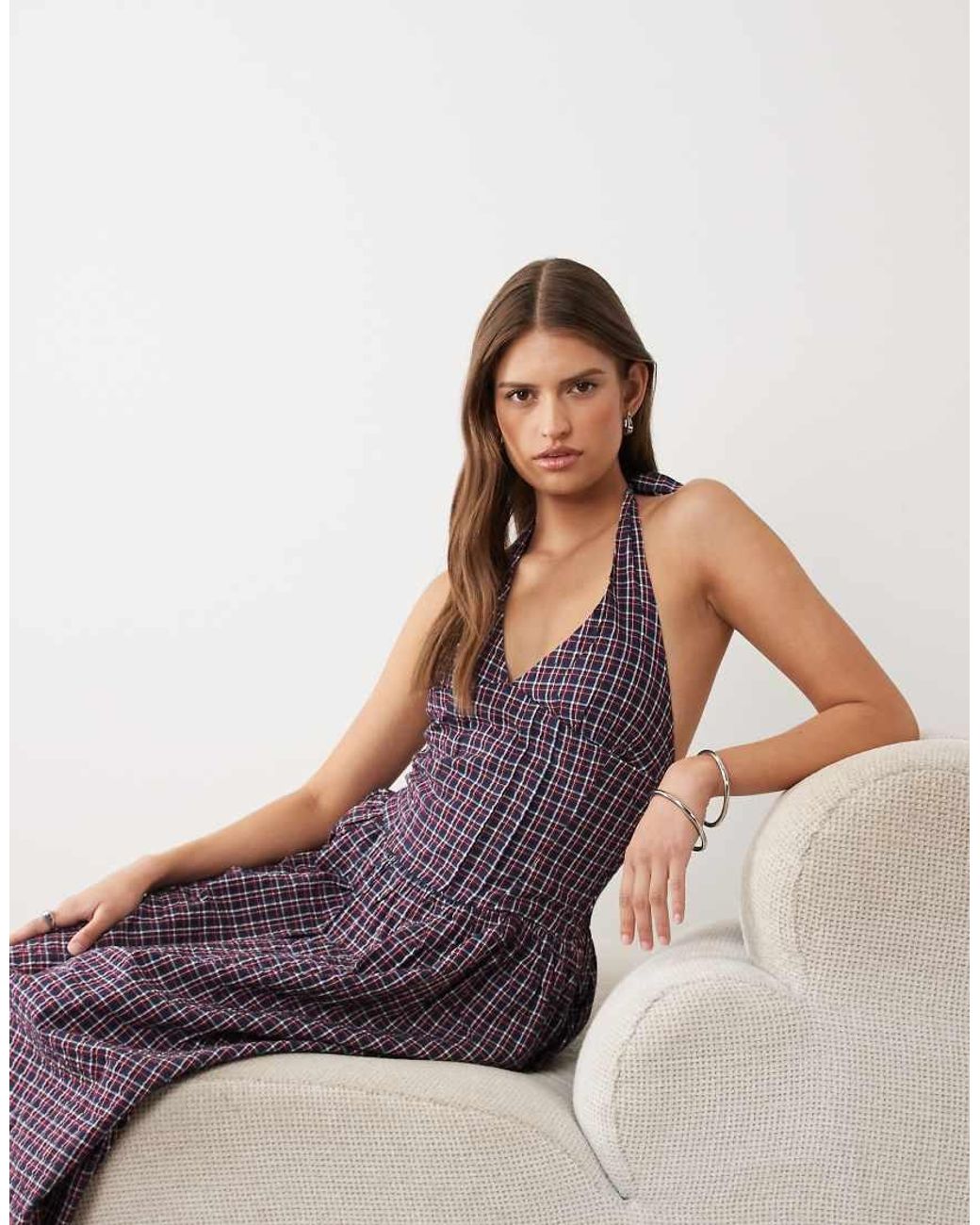 Cotton On Purple Kaityhalter Midi Dress