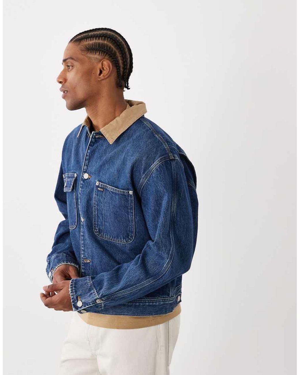 Polo Ralph Lauren Blue Denim Bomber Jacket for men