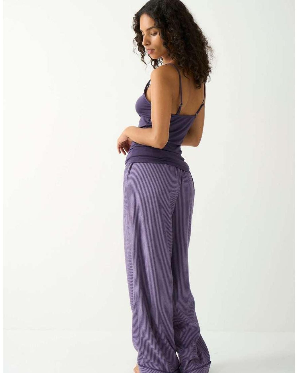 Stripe & Stare Purple Pyjama Bottoms
