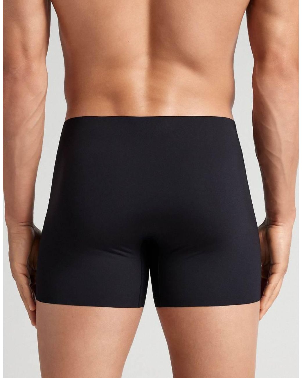 Intimissimi Black Seamless Microfibre Boxers for men