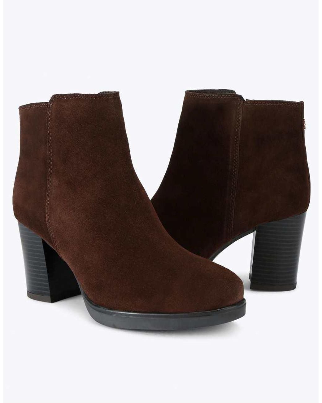 KG by Kurt Geiger Brown Sage Mid Ankle Boots