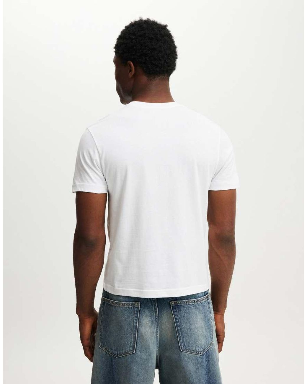 Cotton On White Fitted T-Shirt for men