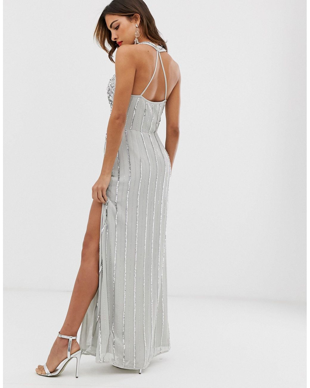 frock and frill grey dress