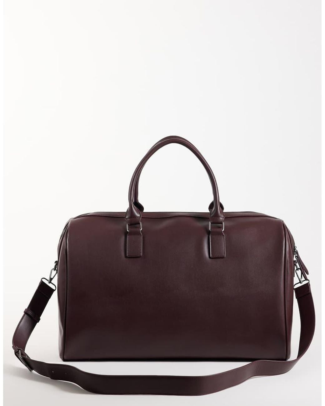ASOS Purple Faux Leather Holdall Bag for men