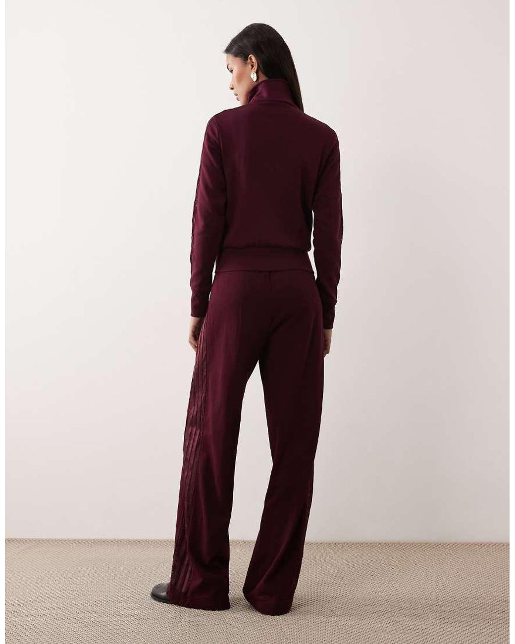 Adidas Originals Purple Firebird Lace Sweatpants