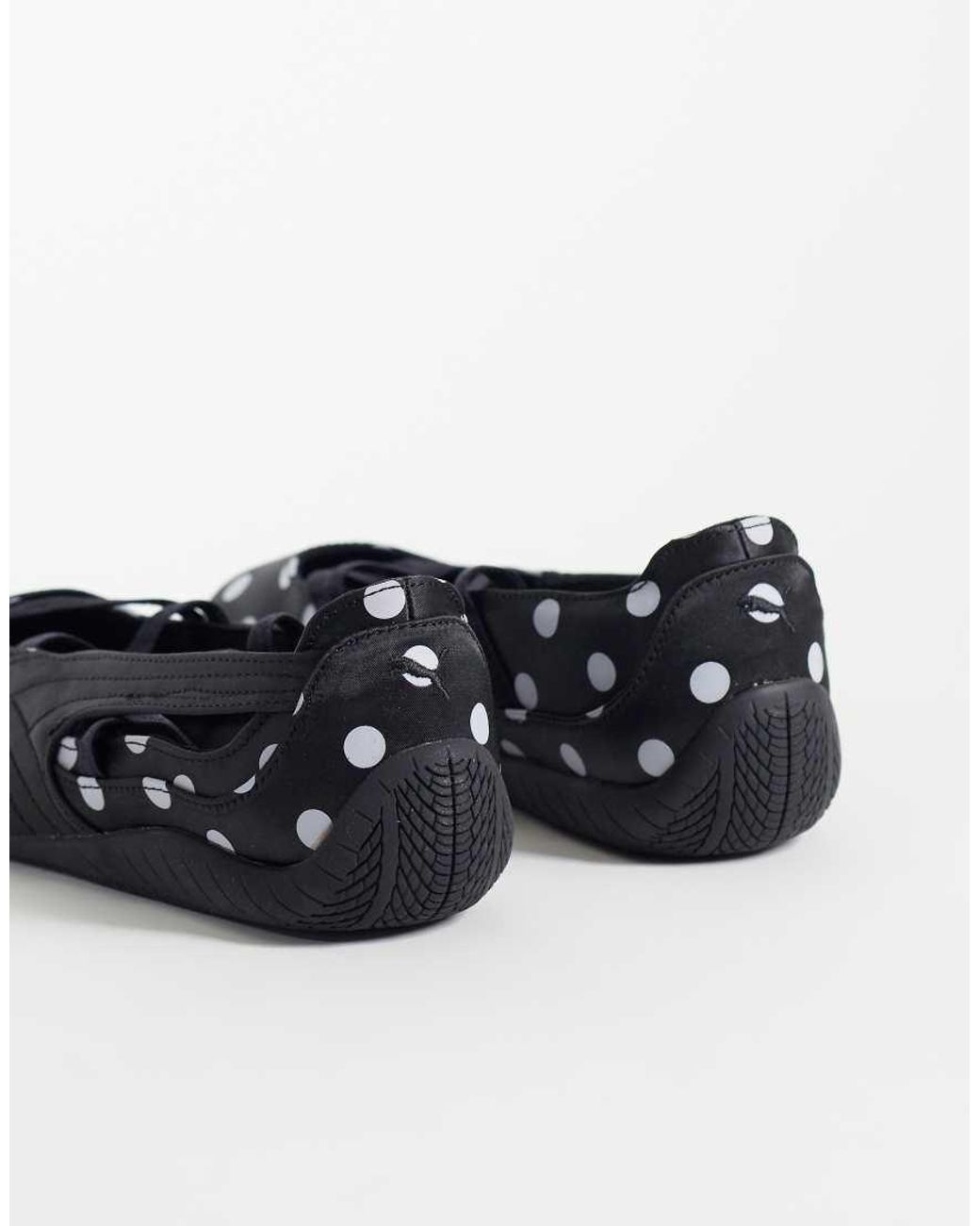 PUMA Black Speedcat Polka Dot Ballet Flats