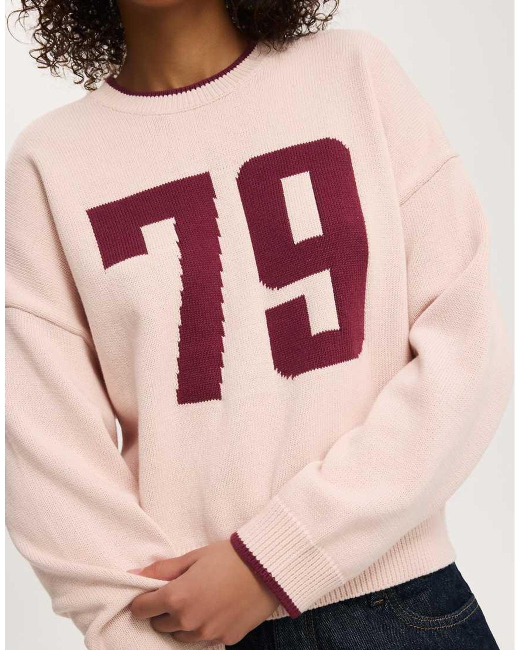 Cotton On Pink Cotton Crew Neck Sweater