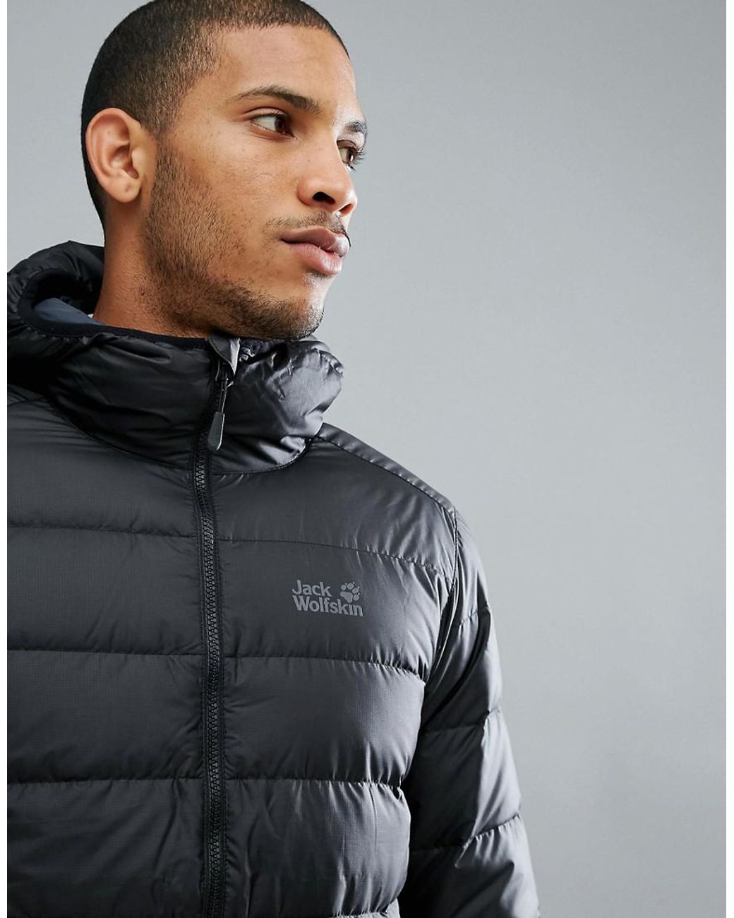 Jack Wolfskin Helium Men's Down Jacket in Black for Men | Lyst