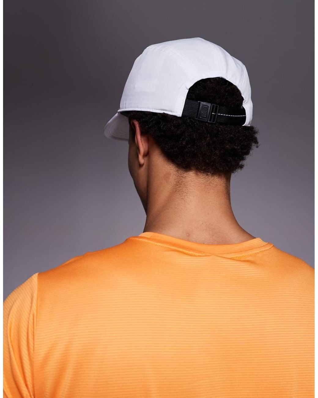 New Balance White 5 Panel Performance Hat for men