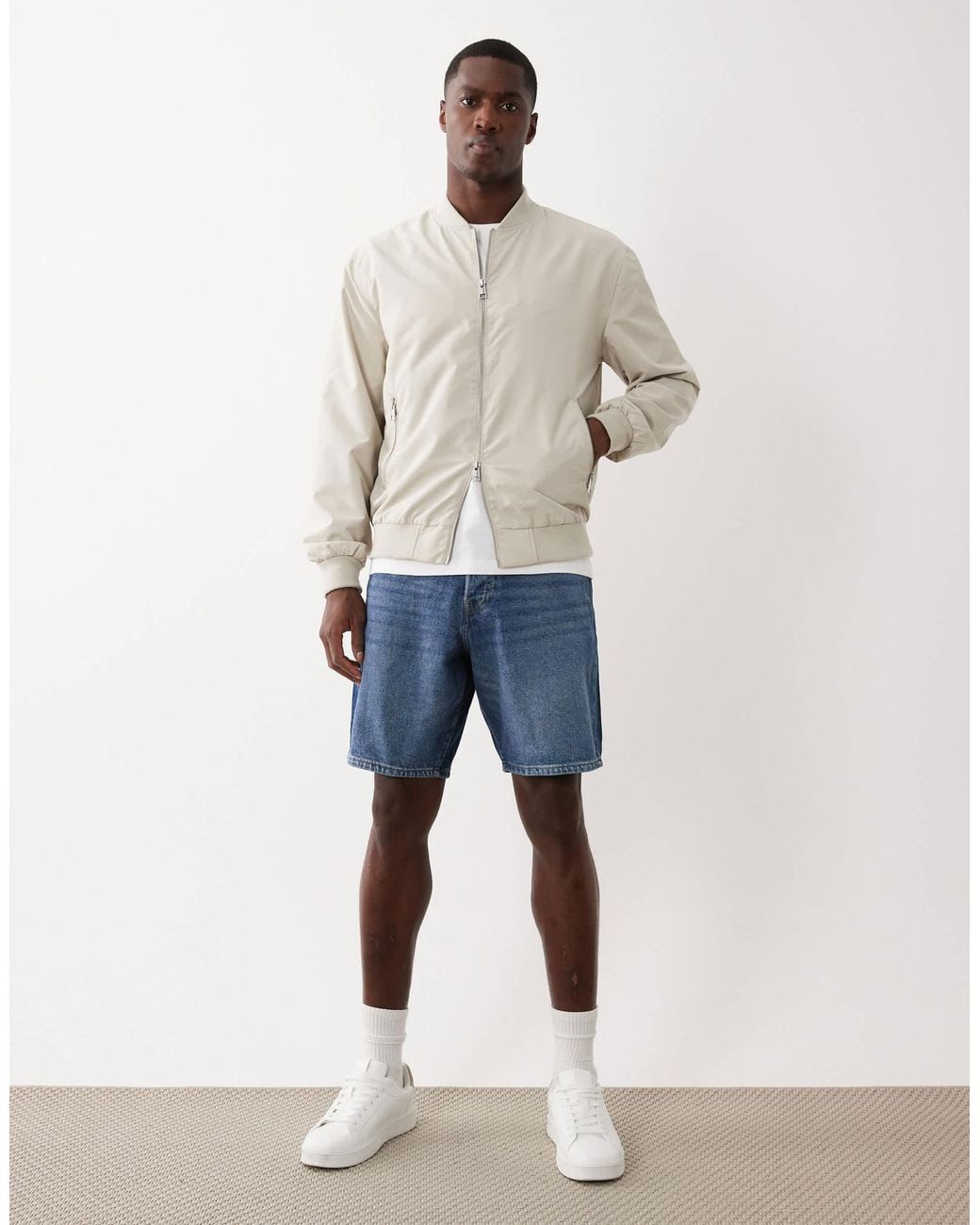 Only & Sons Natural Bomber Jacket for men