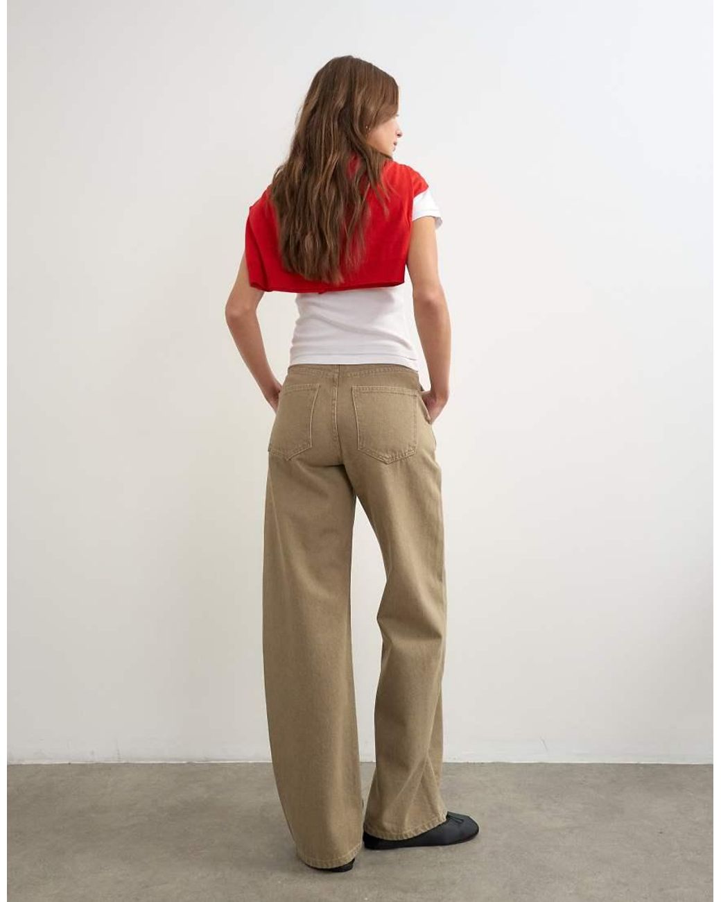 TOPSHOP Natural Waistbandless Jean