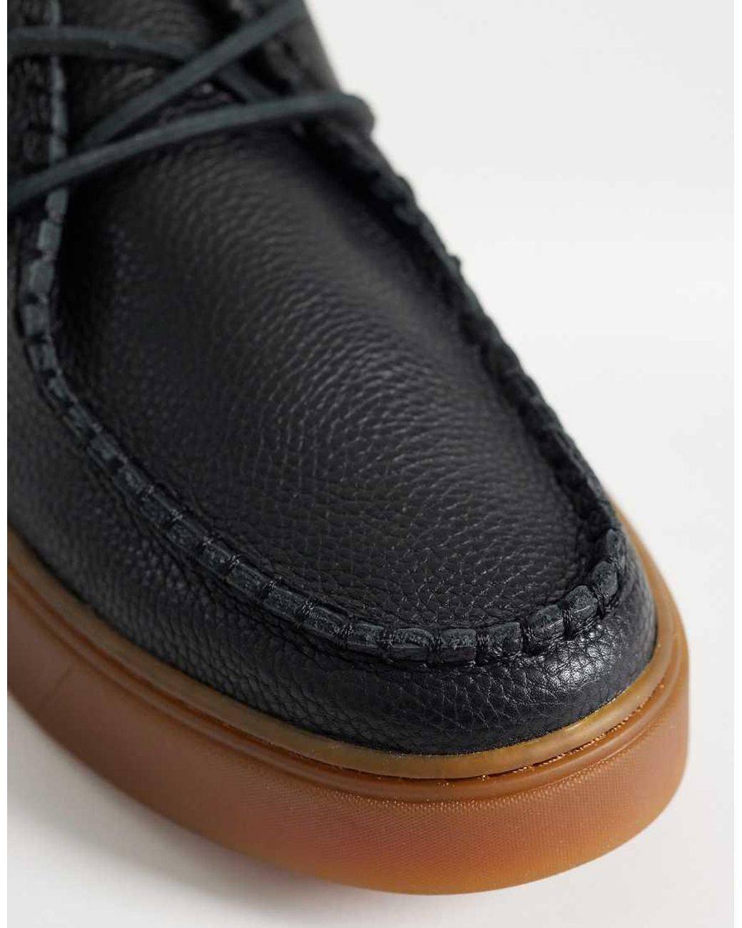 Calvin Klein Blue Jeans Chunky Hybrid Leather Apron Lace Up Shoes for men