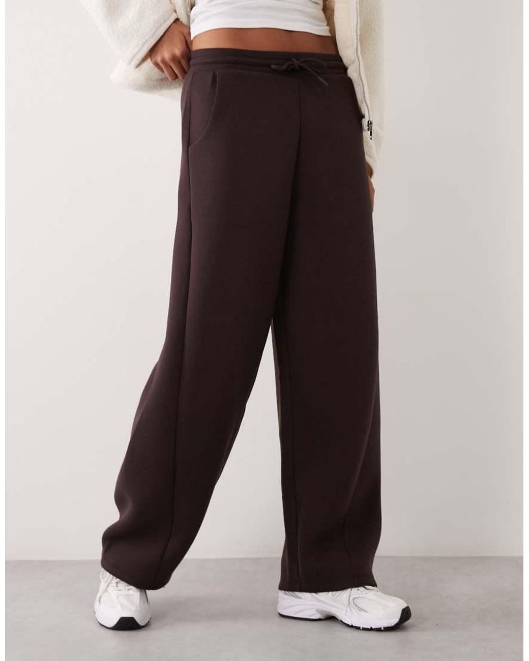 4505 Brown Rest Day Barrel Leg Sweatpants