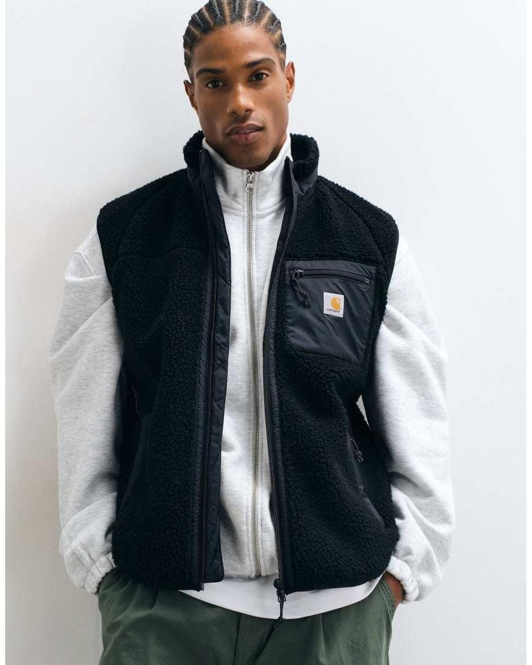 Carhartt Blue Prentis Borg Fleece Liner Gilet for men