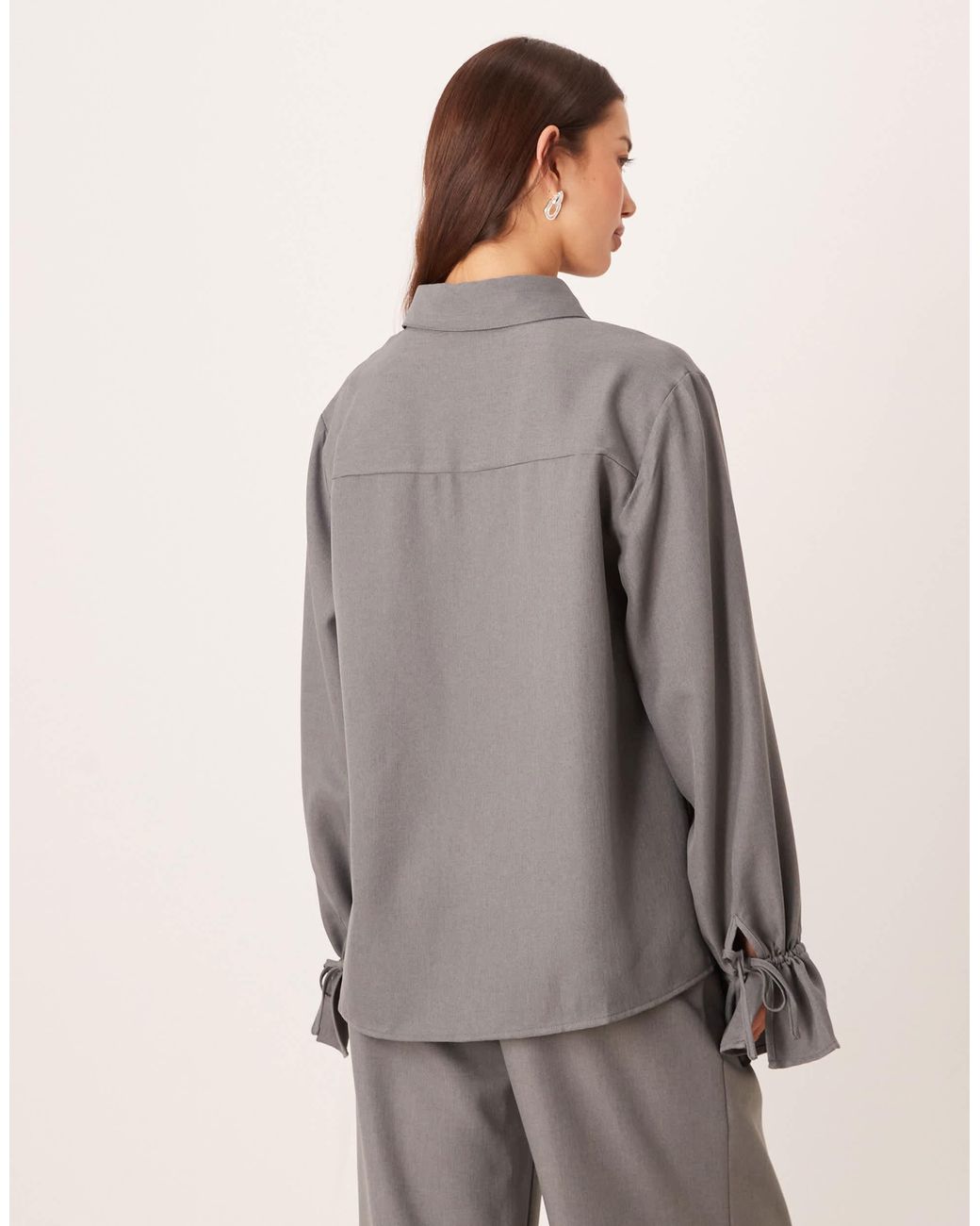 SNDY'S Gray – hemdbluse