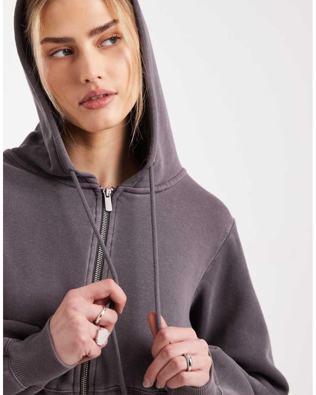 Cotton On Gray Contour Zip Through Jacket