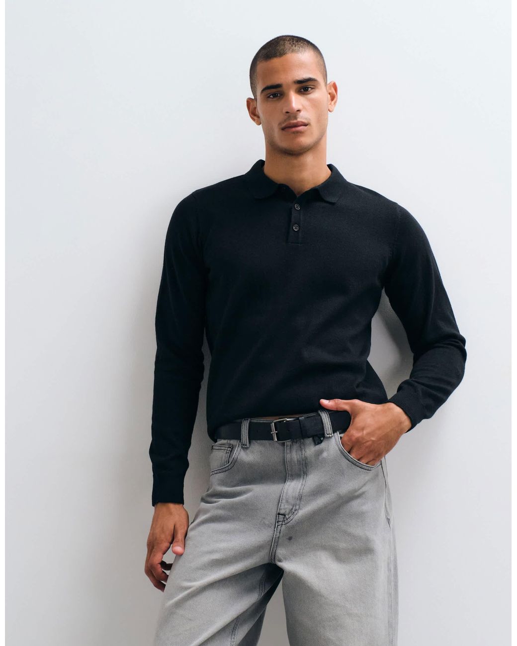 Polo en maille Threadbare pour homme en coloris Blue