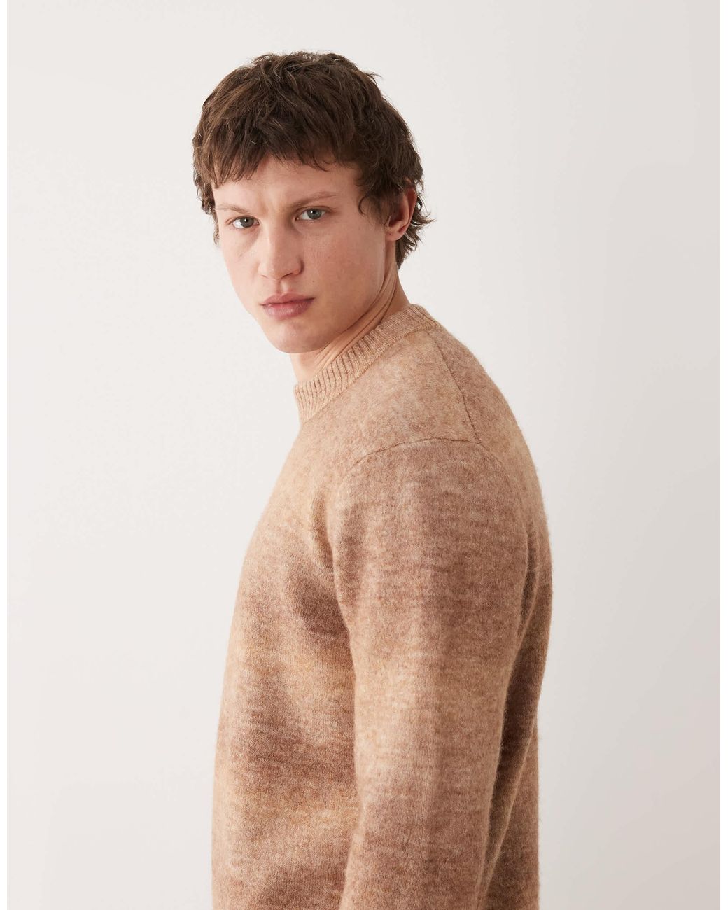 SELECTED – strickpullover in Natural für Herren