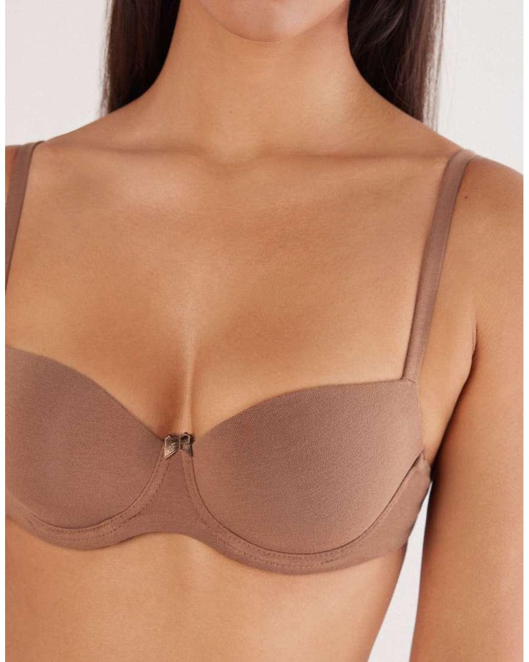 Intimissimi Natural Sofia Ultralight Cotton Balconette Bra